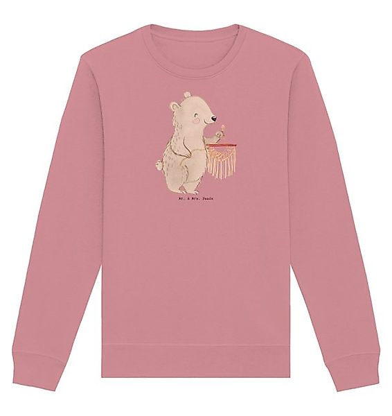 Mr. & Mrs. Panda Longpullover Größe L Bär Makramee - Canyon Pink - Geschenk günstig online kaufen