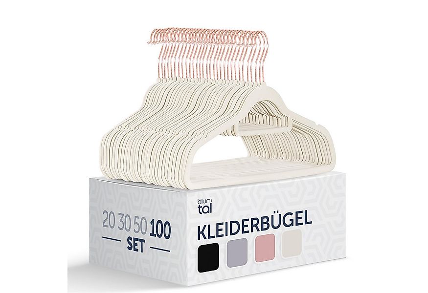Blumtal Kleiderbügel Rutschfest - Samtoptik - Platzsparend, (100-tlg), Prem günstig online kaufen