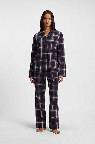 BOSS Pyjama Holiday Long Set kariert, normale Passform günstig online kaufen