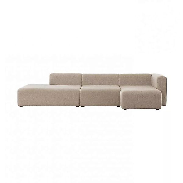 HAY - Mags 3-Sitzer Sofa 304x127,5cm - beige/Stoff Remix 233/Füße Kiefernho günstig online kaufen