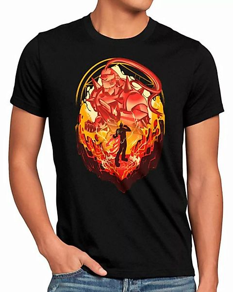 style3 Print-Shirt Herren T-Shirt Metal Armor fullmetal anime roy brotherho günstig online kaufen