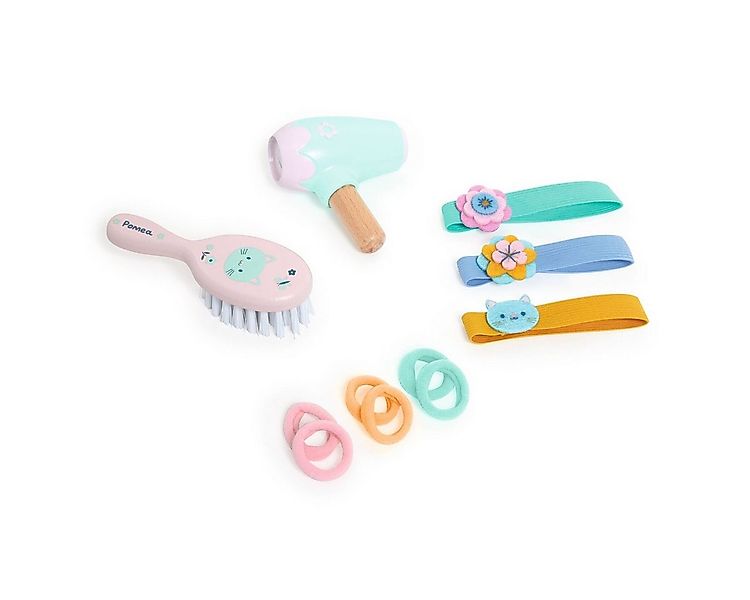 DJECO Puppen Accessoires-Set Pomea Friseurset für Puppen ab 3 Jahren Bürste günstig online kaufen