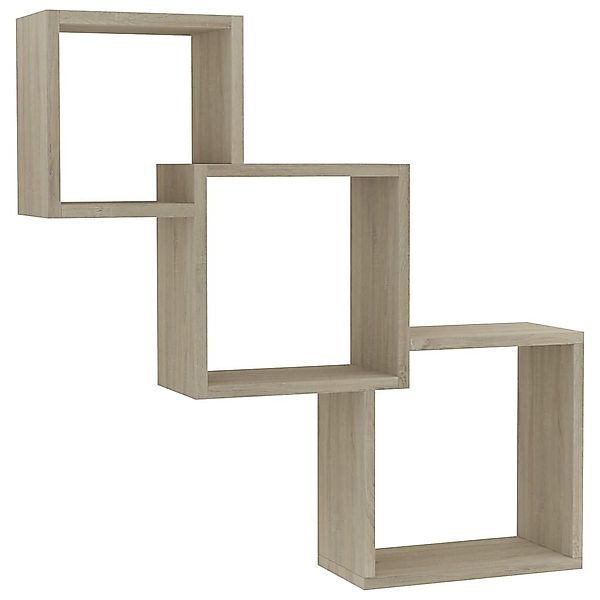 vidaXL Regal Cube Wandregale Sonoma-Eiche 68x15x68 günstig online kaufen