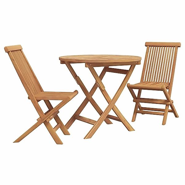 vidaXL Garten-Essgruppe 2-Tlg Braun Teak-Massivholz 3385961 günstig online kaufen