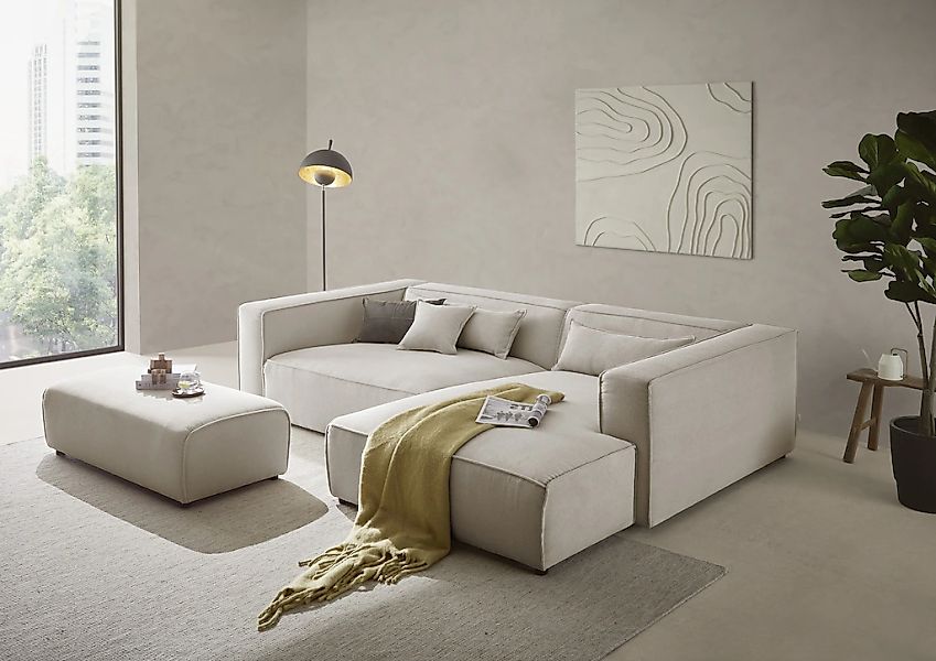 LeGer Home by Lena Gercke Ecksofa "PIARA XXL, L-Form, Schlaffunktion, Cord, günstig online kaufen