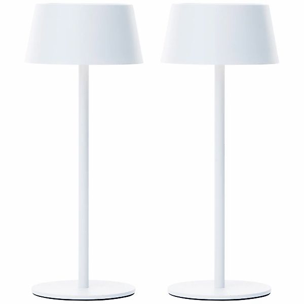my home LED Außen-Tischleuchte "Ocki - Tischlampe 2er Set mit Solar u. Akku günstig online kaufen