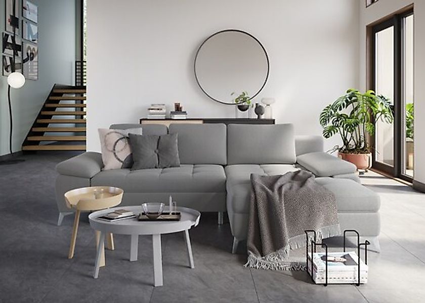sit&more Ecksofa »Latigo L-Form«, mit Recamiere, wahlweise mit Bettfunktion günstig online kaufen
