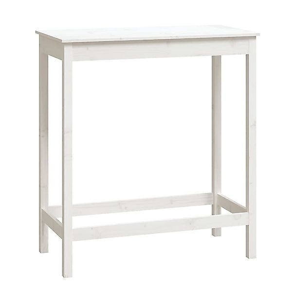 furnicato Bartisch Weiß 100x50x110 cm Massivholz günstig online kaufen