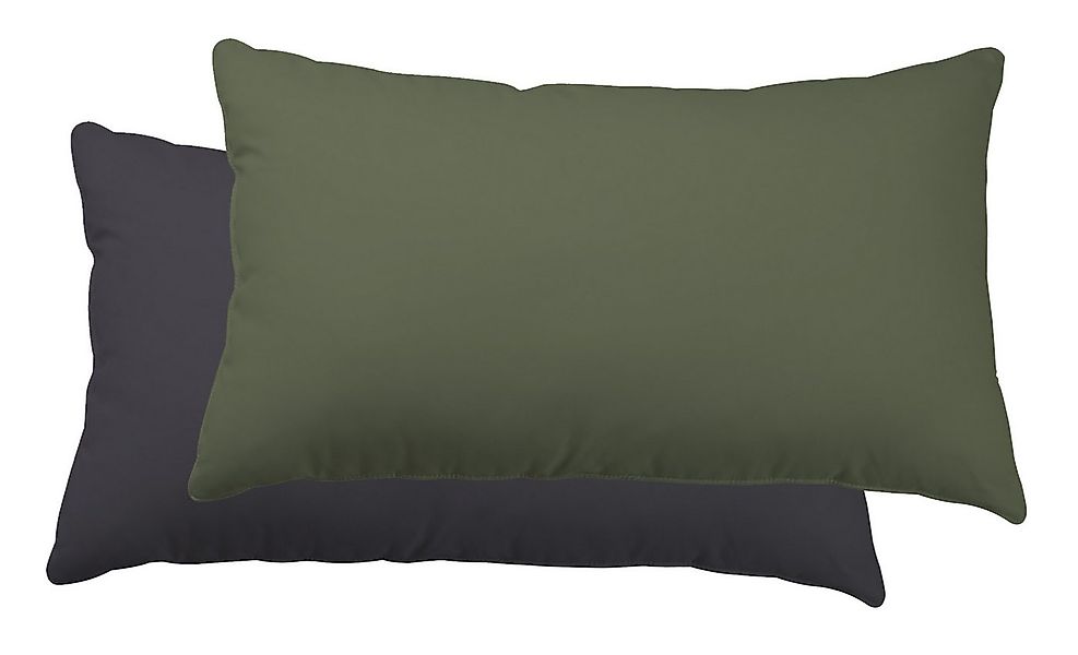 One Home Kissenbezug Doubleface, (2 Stück), Uni Wende mit Reißverschluss günstig online kaufen