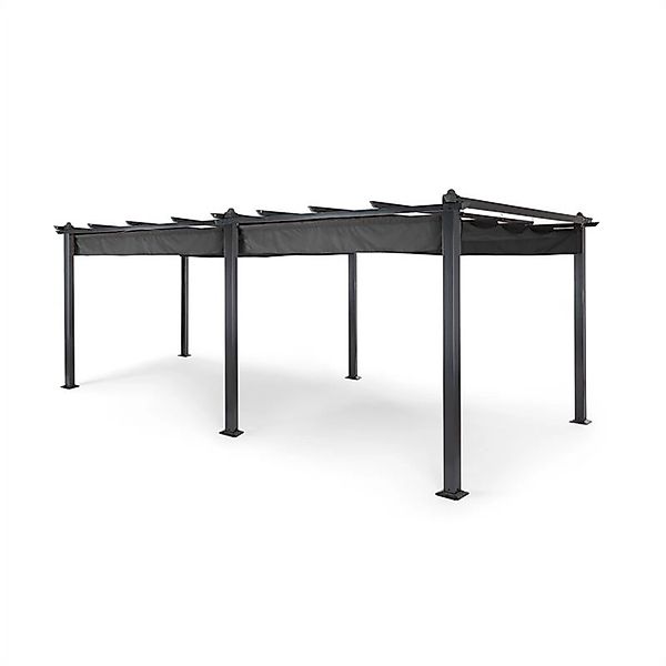 Blumfeldt Pantheon Pergola Vordach Gartenpavillon 3x6 m Aluminium Sonnendac günstig online kaufen