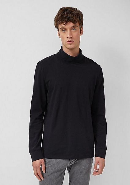 s.Oliver Langarmshirt T-Shirt Weicher Longsleeve mit Rollkragen und Ärmelbü günstig online kaufen
