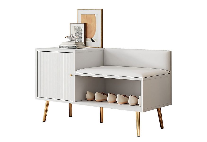 OUTMAX Schuhbank Moderne mit Stauraum, Sitzbank und Rückenlehne, für Eingan günstig online kaufen