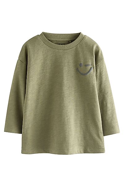 Next Langarmshirt Langarmshirt, Semi unifarben (1-tlg) günstig online kaufen
