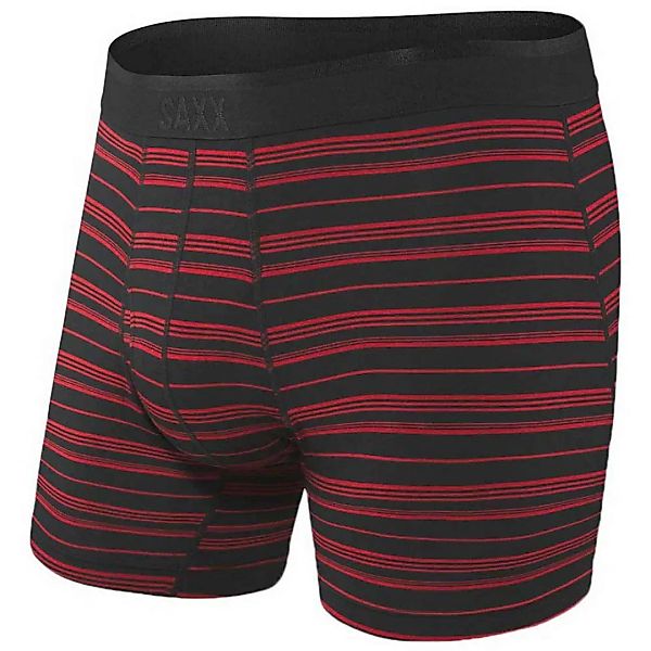 Saxx Underwear Platinum Fly Boxer M Black / Red Tidal Stripe günstig online kaufen
