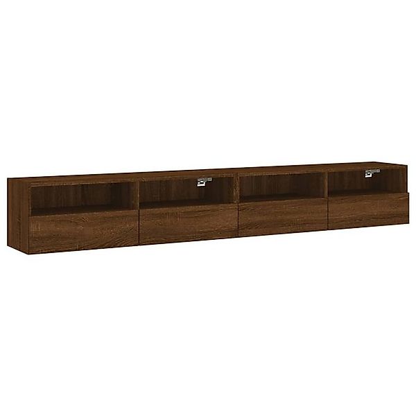 vidaXL TV-Schrank TV-Wandschränke 2 Stk. Braun Eiche-Optik 100x30x30 cm günstig online kaufen