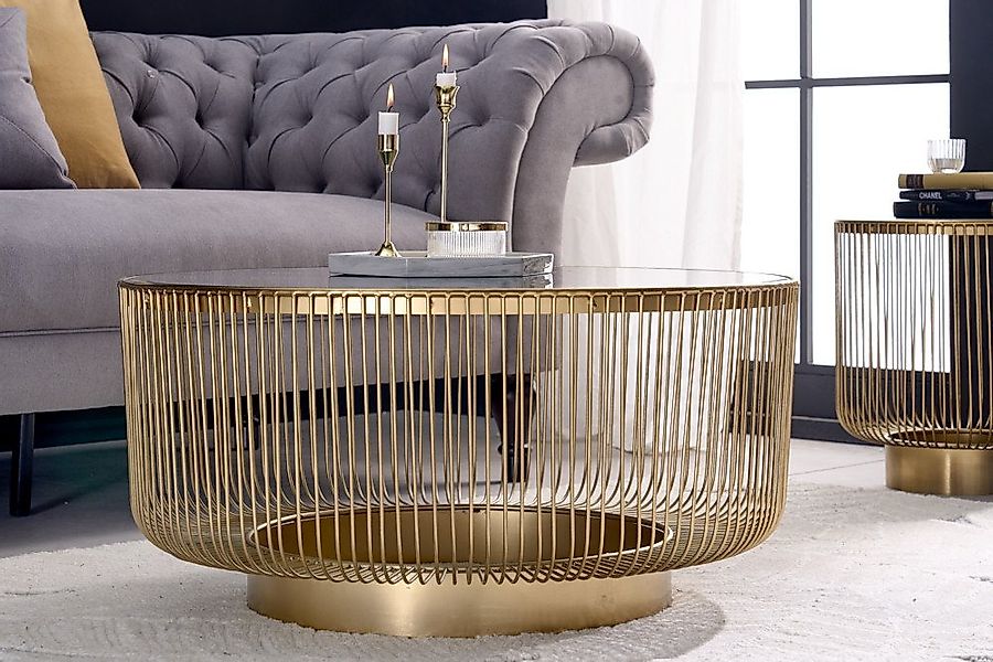 riess-ambiente Couchtisch VARIATION Ø80cm gold / schwarz (Einzelartikel, 1- günstig online kaufen
