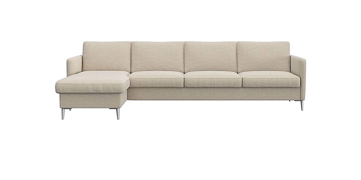 FLEXLUX Ecksofa "Fiore, super Sitzkomfort durch Kaltschaum im Sitz, L-Form" günstig online kaufen
