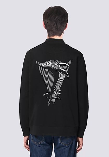 Save The Whale, Leichte Herren Sweatshirt Jacke Print Wal günstig online kaufen
