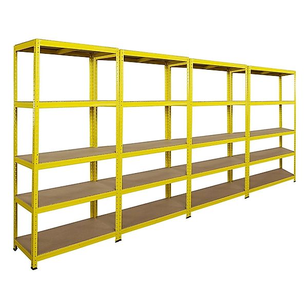BERLINLODGE 4er Wohnregal YELLOW BEE Set HxBxT 180x90x40cm Fachlast 175kg 5 günstig online kaufen
