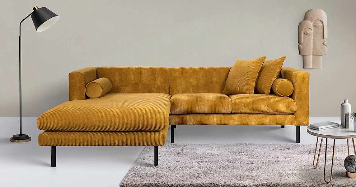 Home affaire Ecksofa "Lillibeth L-Form Designsofa, Maße B/T/H: 240/173/83 c günstig online kaufen