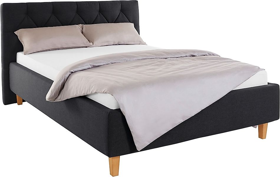 Home affaire Polsterbett "Sunley 100", Kreuzsteppung, Kopfteilhöhe 102 cm, günstig online kaufen