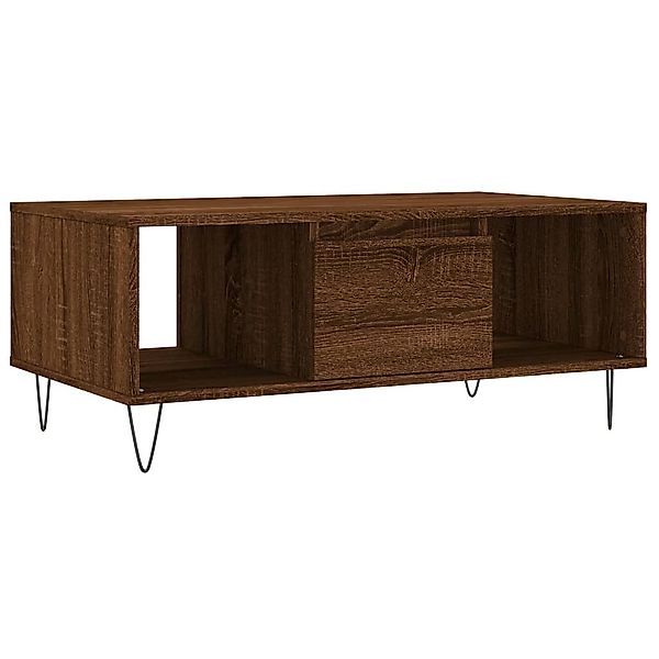 vidaXL Couchtisch Couchtisch Braun Eichen-Optik 90x50x36,5 günstig online kaufen