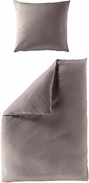 BIERBAUM Bettwäsche "4135" 2 Stk. Jersey-Melange, 100 % Baumwolle, bügelfre günstig online kaufen