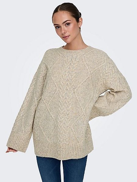 JDY Rundhalspullover JDYSILJA L/S LONG CABLE PULLOV. KNT NOOS günstig online kaufen