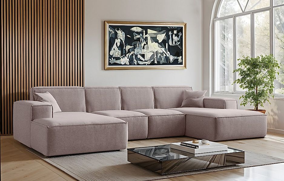 Kaiser Möbel Ecksofa Eckcouch U form, SIENA stoff Poso, Maloy, Salvador,Vel günstig online kaufen