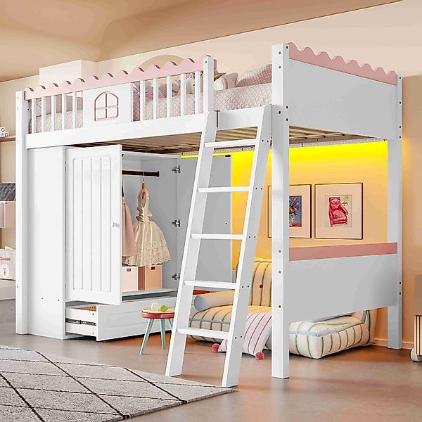 BlingBin Hochbett (1-St., 90x200 cm, Für günstig online kaufen