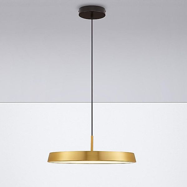 LED Pendelleuchte Vetro in Gold 37W 4275lm günstig online kaufen