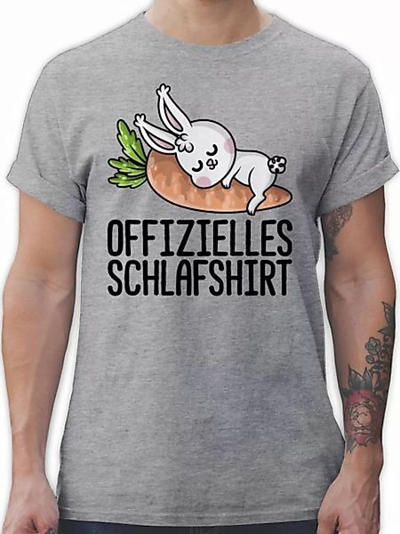 Shirtracer T-Shirt Offizielles Schlafshirt mit Hase schwarz Sprüche Stateme günstig online kaufen