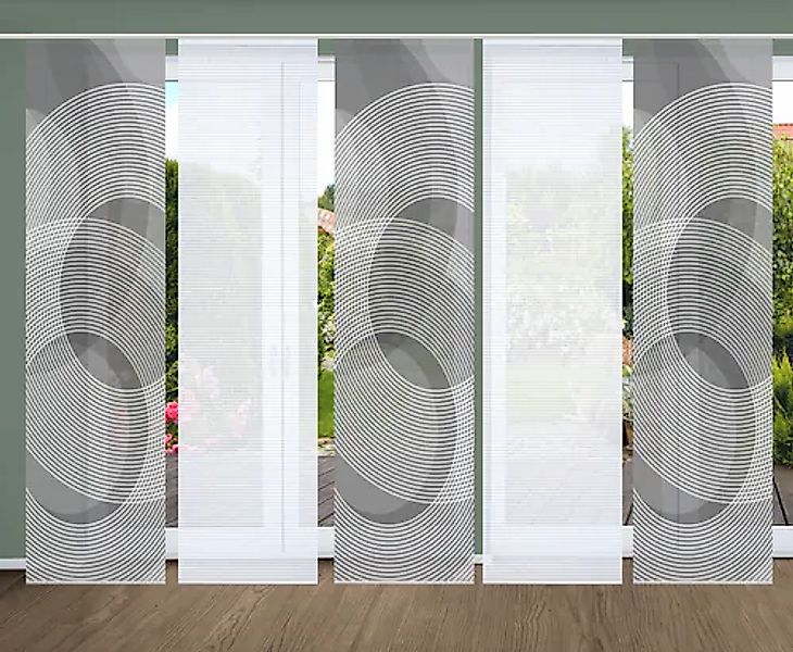 HOME in green Schiebegardine »AFONSO« Paneelwagen 5 Stk. tlg. SET DIGITALDR günstig online kaufen