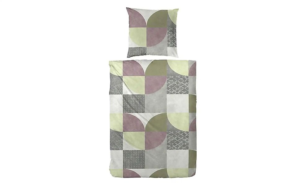 Flanell Bettwäsche-Set   ¦ grün ¦ Maße (cm): B: 155 H: 1 Bettwaren > Bettwä günstig online kaufen