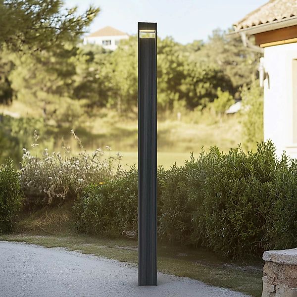 Lucande LED-Außenleuchte Tavion, 230 cm, anthrazit, IP65 günstig online kaufen