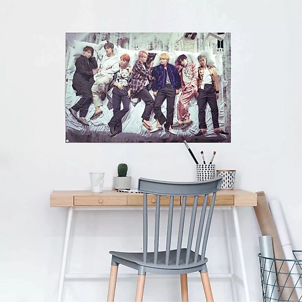 Reinders Poster "Poster BTS Bett - Band - Bangtan Boys", Orchester & Bands, günstig online kaufen