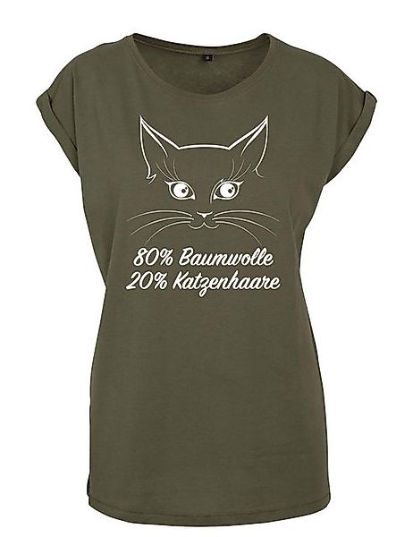 Youth Designz Print-Shirt "Katzenhaare" Damen T-Shirt als Statement oder Ge günstig online kaufen