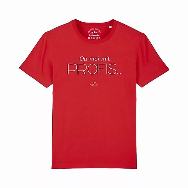 Bavariashop T-Shirt Herren T-Shirt "Oa moi mit Profis! günstig online kaufen