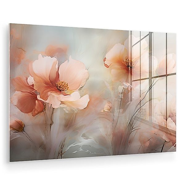 MuchoWow Acrylglasbild Blumen - Pastell - günstig online kaufen