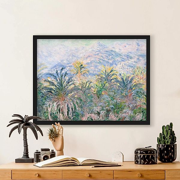 Bild mit Rahmen Claude Monet - Palmen bei Bordighera günstig online kaufen