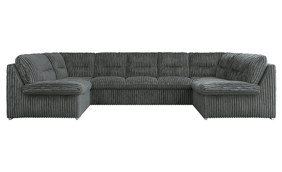 Wohnlandschaft mit Schlaffunktion Comodo ¦ grau ¦ Maße (cm): B: 340 H: 93 P günstig online kaufen