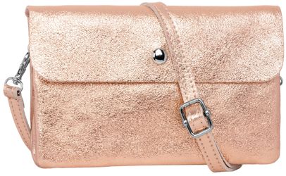 Caspar Umhängetasche Kleine Leder Clutch Damen günstig online kaufen
