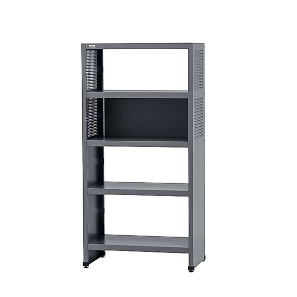 Küpper Regal mit 5 Fachböden 180 x 91 x 53 cm Schwarz günstig online kaufen