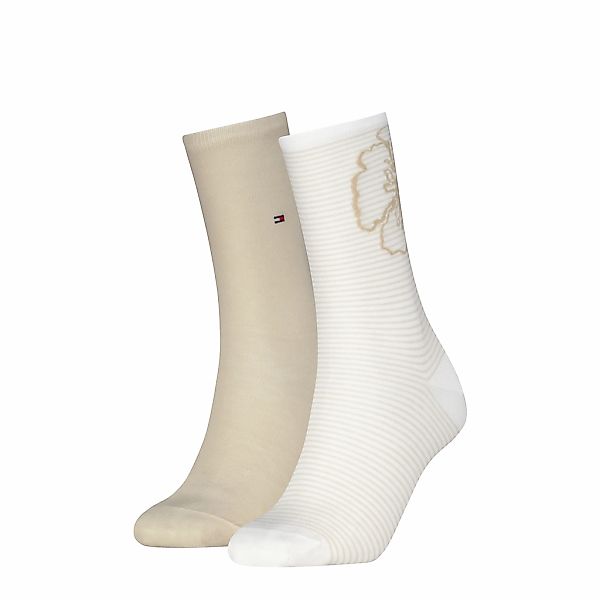 Tommy Hilfiger Socken "TH WOMEN SOCK 2P FLOWER STRIPE" 2 Paar günstig online kaufen