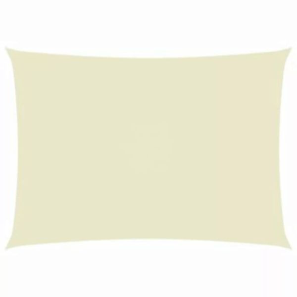 vidaXL Sonnensegel Oxford-Gewebe Rechteckig 2x4,5 m Cremeweiß Sonnensegel c günstig online kaufen