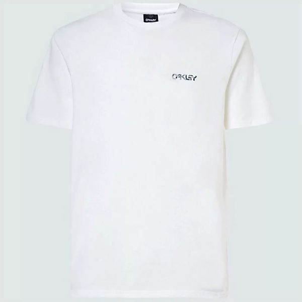 Oakley Apparel Camo Print Kurzärmeliges T-shirt S White / Camo Grey günstig online kaufen