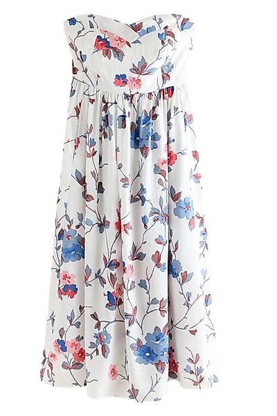LAURA ASHLEY Druckkleid Laura Ashley Trägerloses Midaxi-Kleid, Priory (1-tl günstig online kaufen