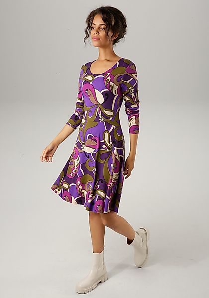 Aniston CASUAL Jerseykleid mit extravagantem, grafischen günstig online kaufen