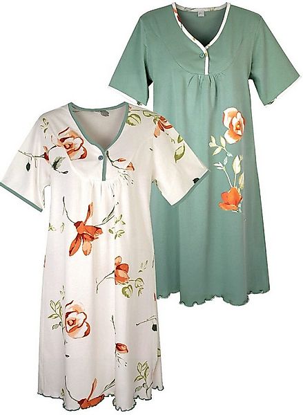 Consult-Tex Nachthemd Doppelpack Kurzarm Nachthemd (Set, 2-tlg., 2er-Pack) günstig online kaufen