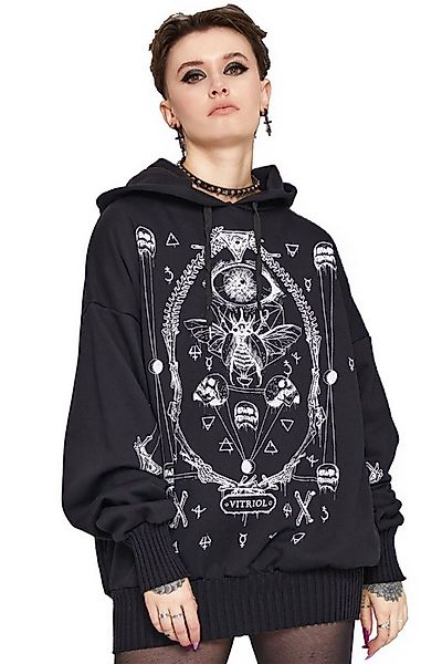 Jawbreaker Hoodie Vitriol Print Oversized Hoodie Gothic Goth Grufti Motte günstig online kaufen